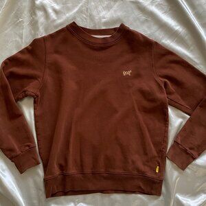 Golf Wang Olde Golf Crewneck Brown Logo Sweatshirt XS Tyler The Creator